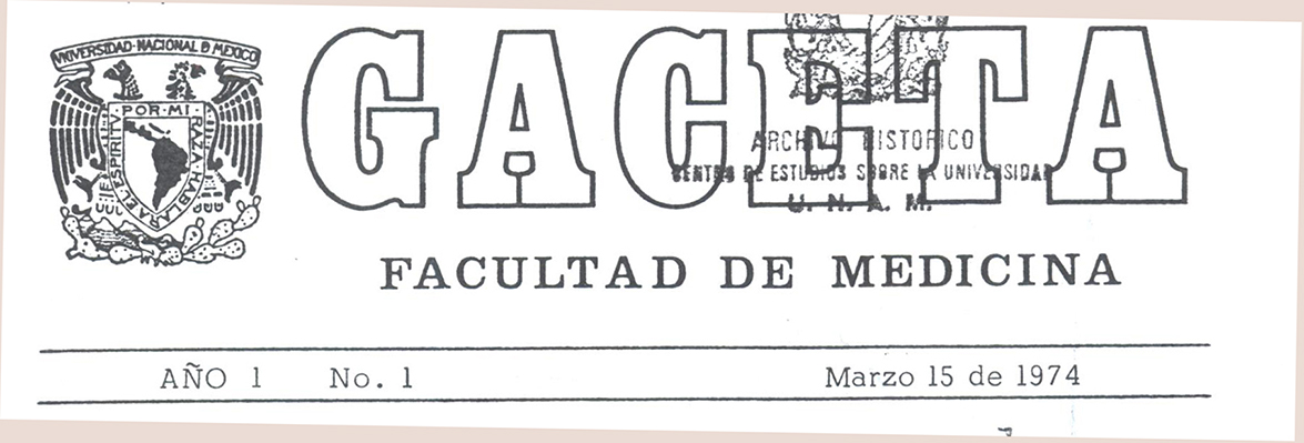 El aniversario de la gaceta de la Facultad de Medicina