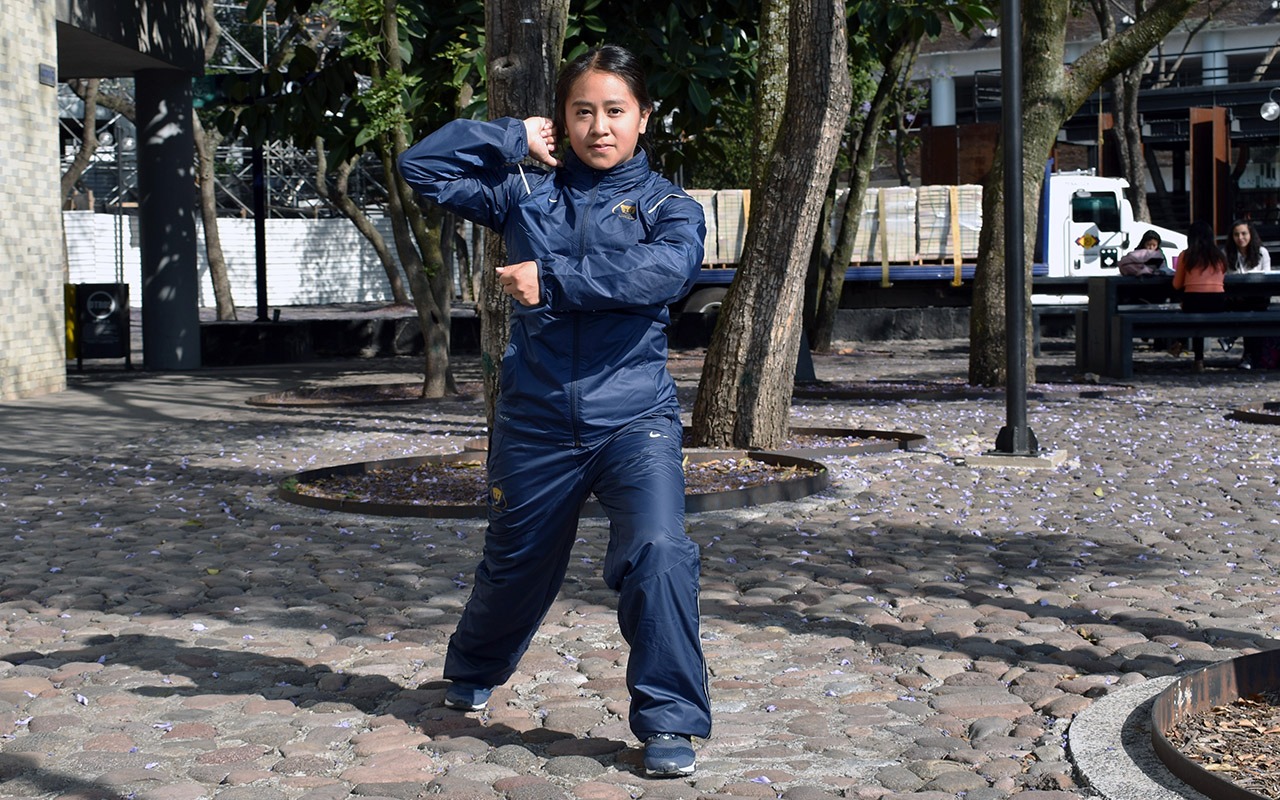 La alumna Anabel Tepoz compitió en la Universiada con judo